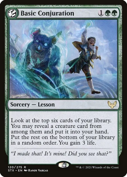 Basic Conjuration, Magic card STX 120 — Strixhaven: School of Mages set
