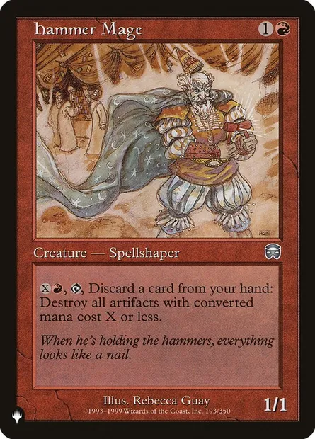 Hammer Mage, Magic card PLST MMQ-193 — The List set