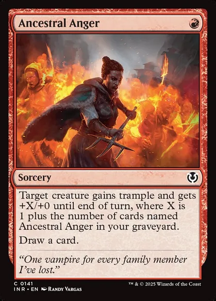 Ancestral Anger, Magic card INR 141 — Innistrad Remastered set
