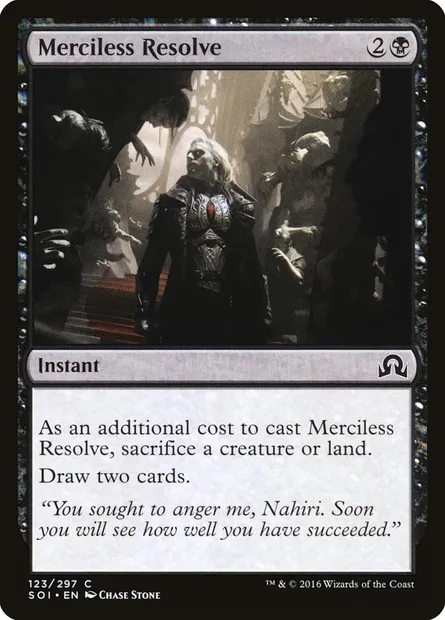 Merciless Resolve, Magic card SOI 123 — Shadows over Innistrad set