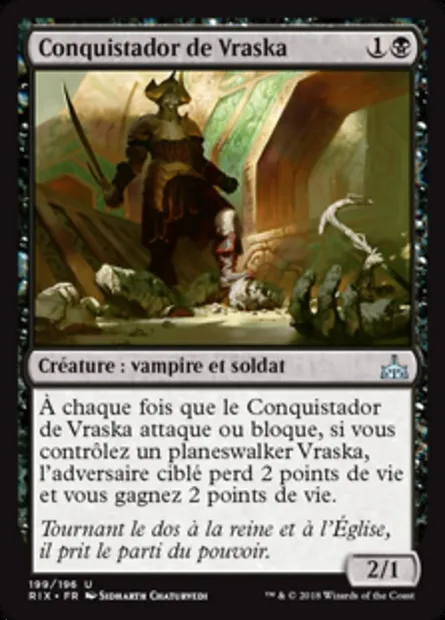 Conquistador de Vraska, carte Magic RIX 199 — extension Les combattants d'Ixalan