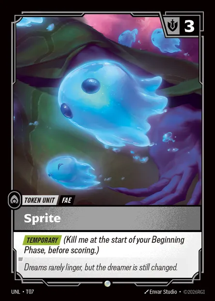 Sprite, Riftbound card UNL T07 — Unleashed set