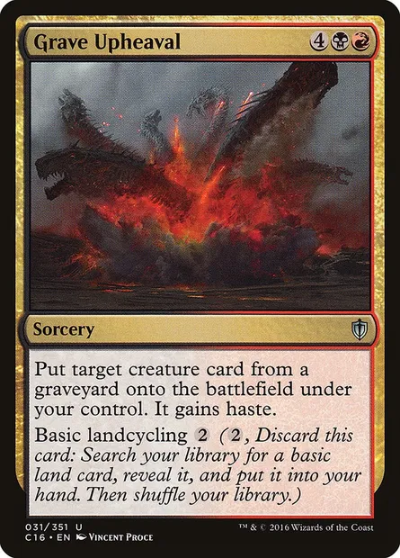 Grave Upheaval, Magic card C16 31 — Commander 2016 set