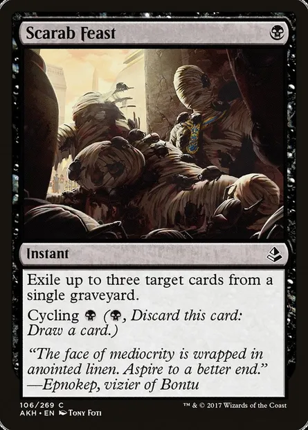 Scarab Feast, Magic card AKH 106 — Amonkhet set