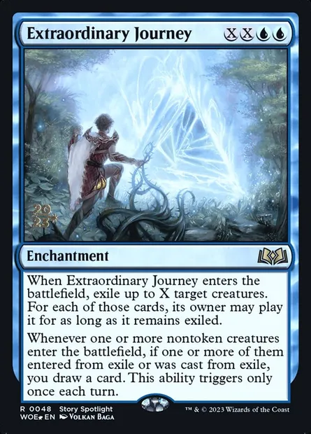 Extraordinary Journey, Magic card PWOE 48s — Wilds of Eldraine Promos set