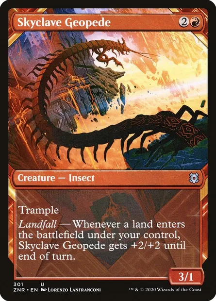 Skyclave Geopede, Magic card ZNR 301 — Zendikar Rising set