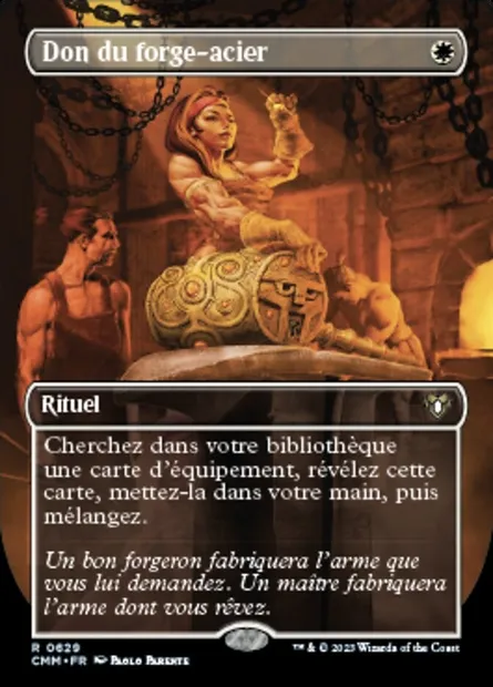Don du forge-acier, carte Magic CMM 629 — extension Commander Masters