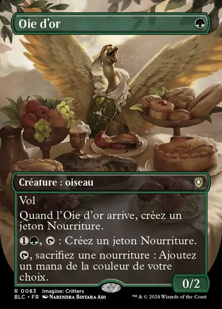 Oie d'or, carte Magic BLC 83 — extension Bloomburrow Commander