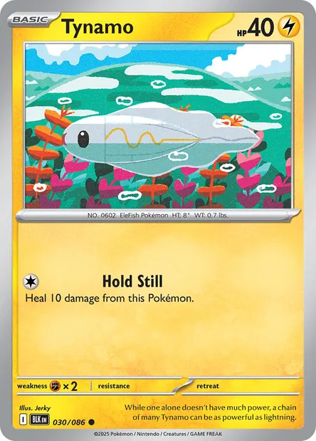 Tynamo, Pokémon card BLK 030 — Black Bolt set