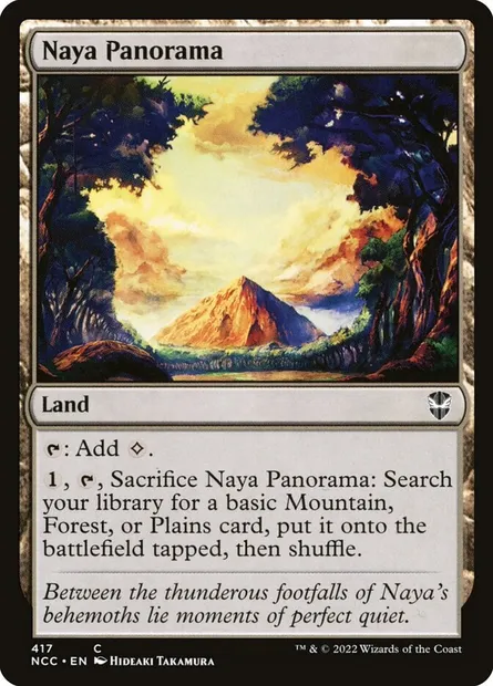 Naya Panorama, Magic card NCC 417 — New Capenna Commander set