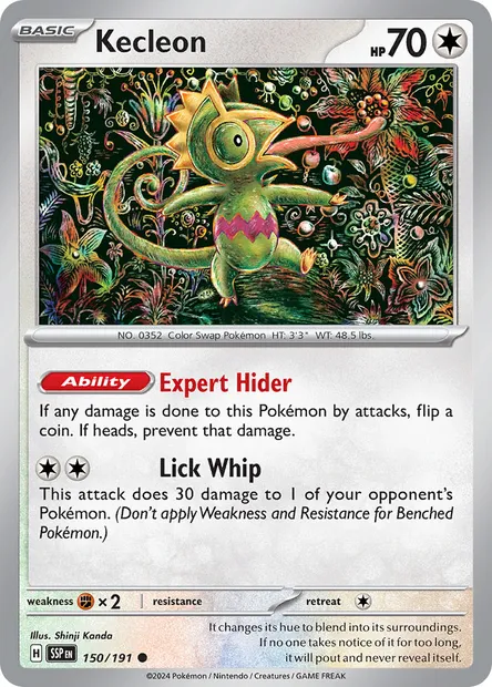 Kecleon, Pokémon card SSP 150 — Surging Sparks set