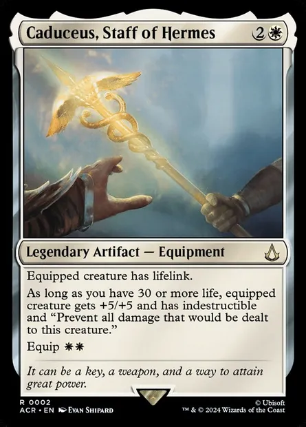 Caduceus, Staff of Hermes, Magic card ACR 2 — Assassin's Creed set
