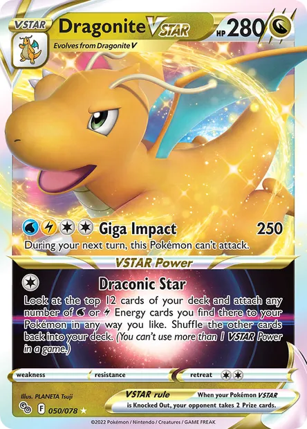 Dragonite VSTAR, Pokémon card PGO 050 — Pokémon GO set