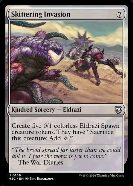 Skittering Invasion, Magic card M3C 159 — Modern Horizons 3 Commander set