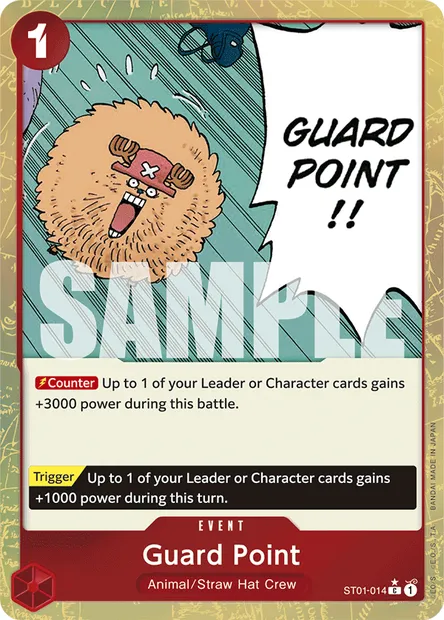 Guard Point, One Piece card ST01-014 — Straw Hat Crew set