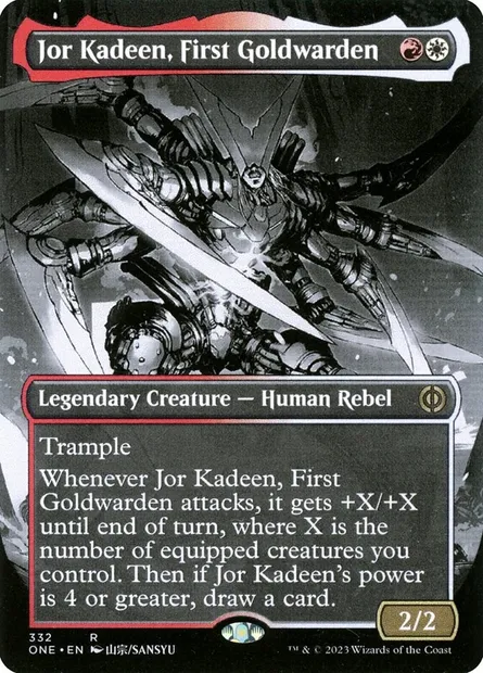 Jor Kadeen, First Goldwarden, Magic card ONE 332 — Phyrexia: All Will Be One set