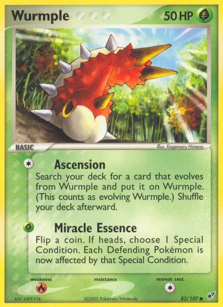 Wurmple, Pokémon card DX 82 — Deoxys set