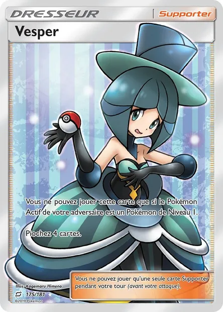 Vesper, carte Pokémon TEU 175 — extension Duo de Choc