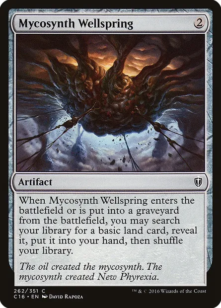 Mycosynth Wellspring, Magic card C16 262 — Commander 2016 set