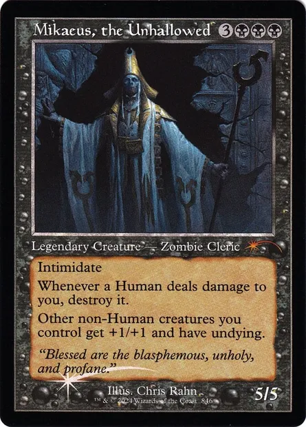 Mikaeus, le maudit, carte Magic SLD 846 — extension Secret Lair Drop