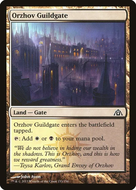 Orzhov Guildgate, Magic card DGM 153 — Dragon's Maze set