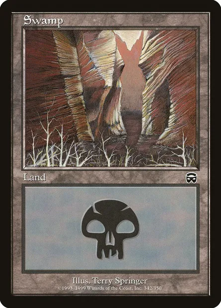 Swamp, Magic card MMQ 342 — Mercadian Masques set