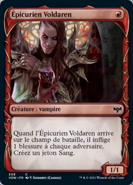 Épicurien Voldaren, carte Magic VOW 308 — extension Innistrad : noce écarlate