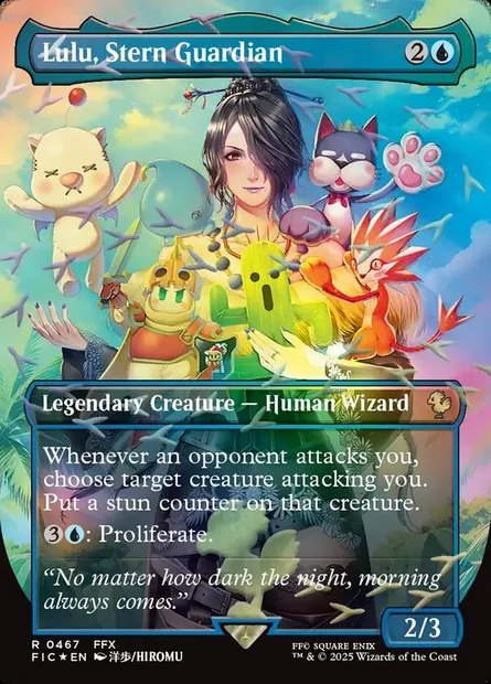 Lulu, Stern Guardian, Magic card FIC 467 — Final Fantasy Commander set