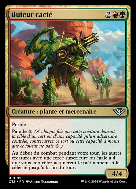Buteur cacté, carte Magic OTJ 199 — extension Outlaws of Thunder Junction