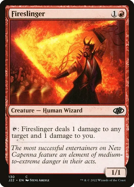 Fireslinger, Magic card J22 130 — Jumpstart 2022 set