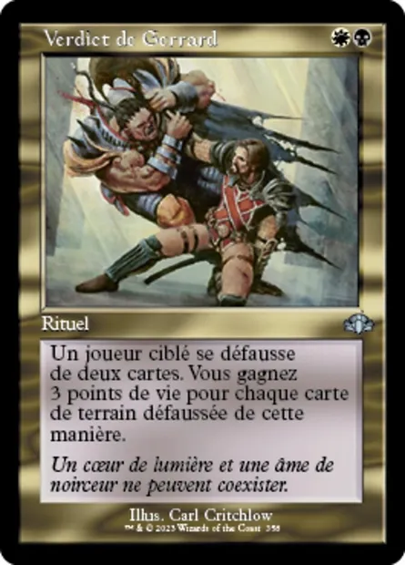 Verdict de Gerrard, carte Magic DMR 358 — extension Dominaria Remastered