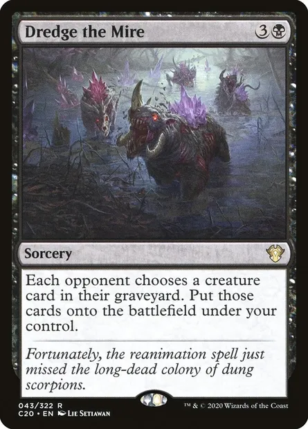 Dredge the Mire, Magic card C20 43 — Commander 2020 set