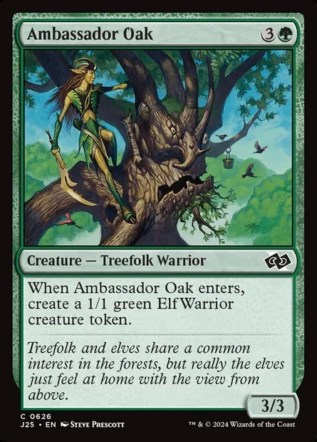 Ambassador Oak, Magic card J25 626 — Foundations Jumpstart set