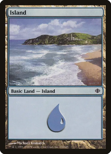 Island, Magic card ALA 234 — Shards of Alara set