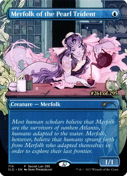 Merfolk of the Pearl Trident, Magic card SLD 714 — Secret Lair Drop set