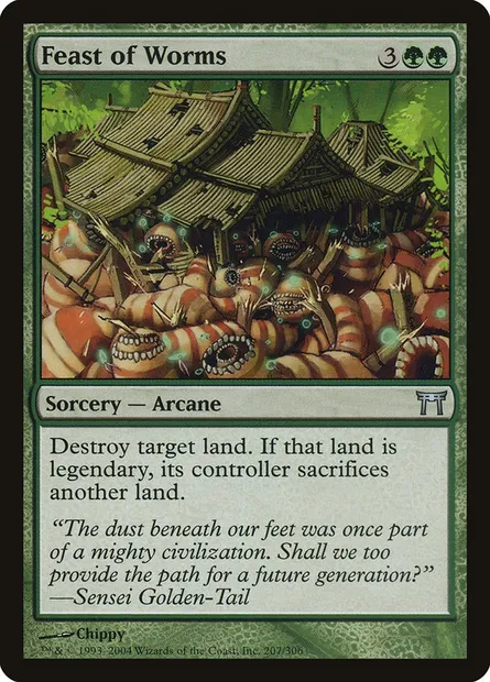 Festin de vers, carte Magic CHK 207 — extension Guerriers de Kamigawa