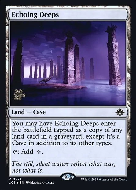 Echoing Deeps, Magic card PLCI 271s — The Lost Caverns of Ixalan Promos set