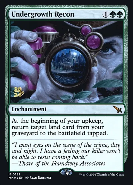 Undergrowth Recon, Magic card PMKM 181s — Murders at Karlov Manor Promos set