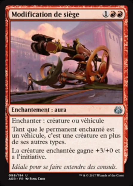 Modification de siège, carte Magic AER 99 — extension La révolte éthérique