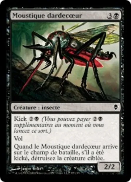 Moustique dardecœur, carte Magic ZEN 97 — extension Zendikar