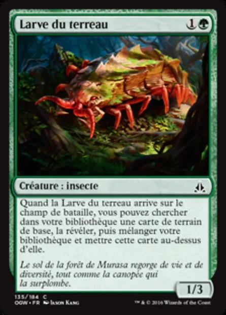 Larve du terreau, carte Magic OGW 135 — extension Le serment des Sentinelles