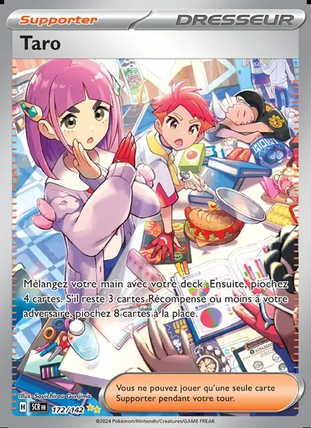 Taro, carte Pokémon SCR 172 — extension Couronne Stellaire