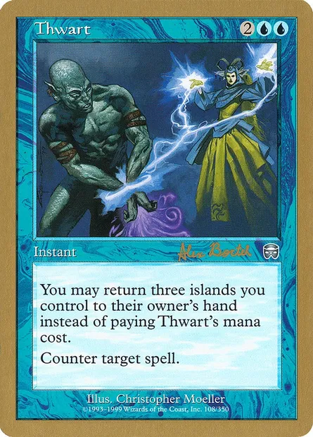 Contrariété, carte Magic WC01 ab108 — extension World Championship Decks 2001