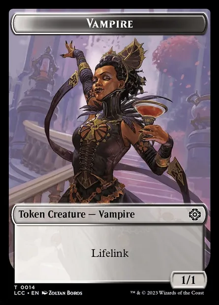 Vampire, Magic card TLCC 14 — The Lost Caverns of Ixalan Commander Tokens set
