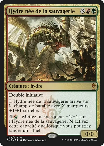Hydre née de la sauvagerie, carte Magic GK2 98 — extension RNA Guild Kit