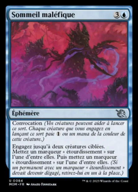 Sommeil maléfique, carte Magic MOM 84 — extension L'invasion des machines