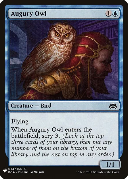 Augury Owl, Magic card PLST PCA-14 — The List set