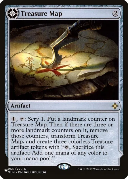 Treasure Map // Treasure Cove, Magic card PLST XLN-250 — The List set