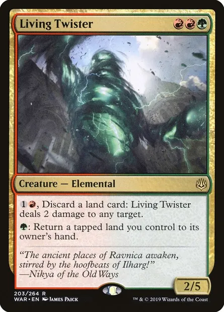 Living Twister, Magic card WAR 203 — War of the Spark set