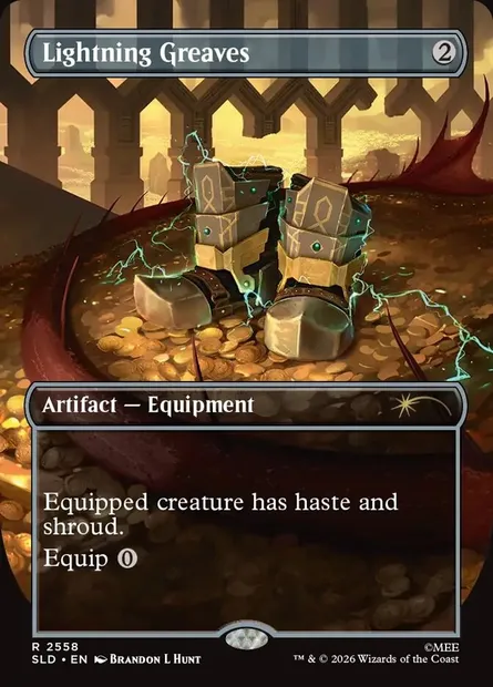 Lightning Greaves, Magic card SLD 2558 — Secret Lair Drop set